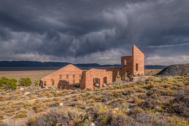 Storm Clouds Over Historic Stamp Mill