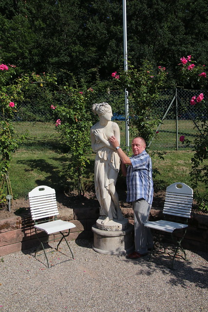 Mr. Nerenberg in the rose garden (1)