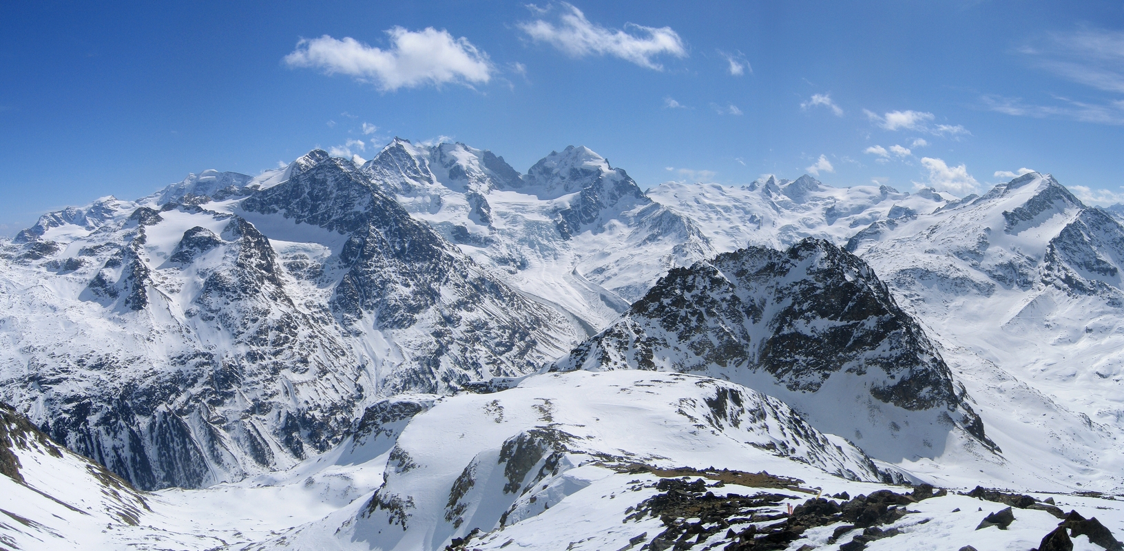 Piz Surlej - Piz San Gian Bernina Alpen Schweiz panorama 32