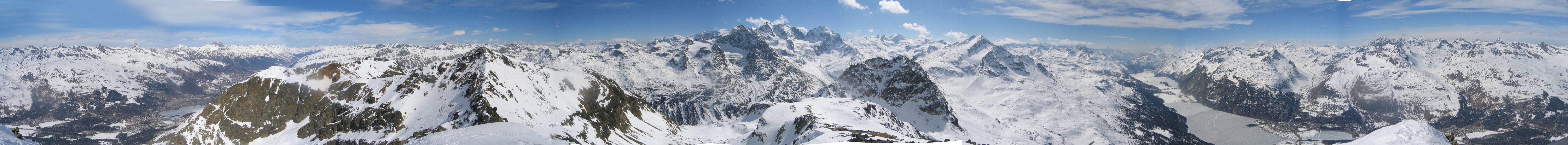 Piz Surlej - Piz San Gian Bernina Alpen Schweiz panorama 38