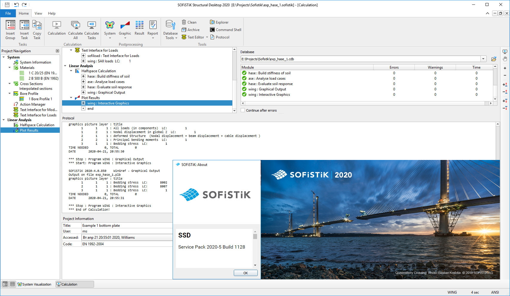 Working with SOFiSTiK 2020-5 Build 1128 full license