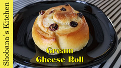 Soft & Fluffy Raisins Cream Cheese Rolls / கிரீம் சீஸ் ரோல் பணிஸ் / Shobanas Kitchen
