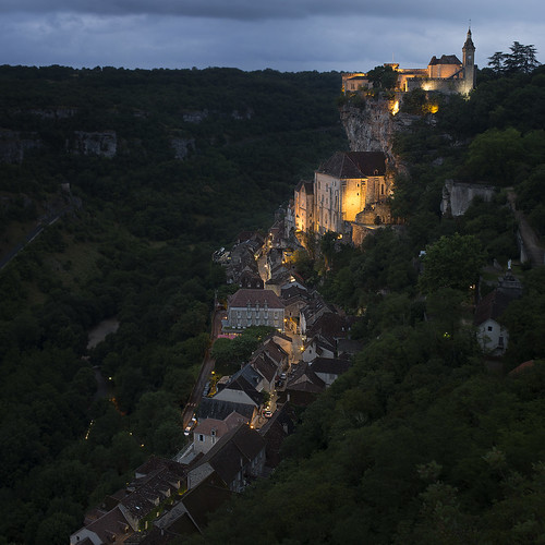 france europe lot rocamadour night sunset light cliff architecture chrch castle canon eos couprie village vertical