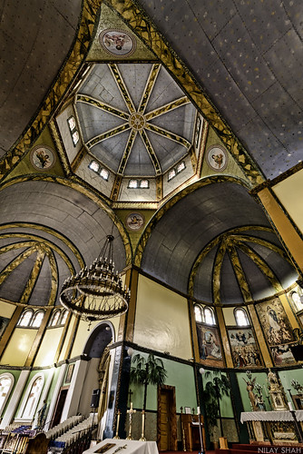 church religious ukrainian architecture interior pews colourful cookscreek manitoba canada pray european view nikon d750 sigma 1424mm wideangle lights shadows