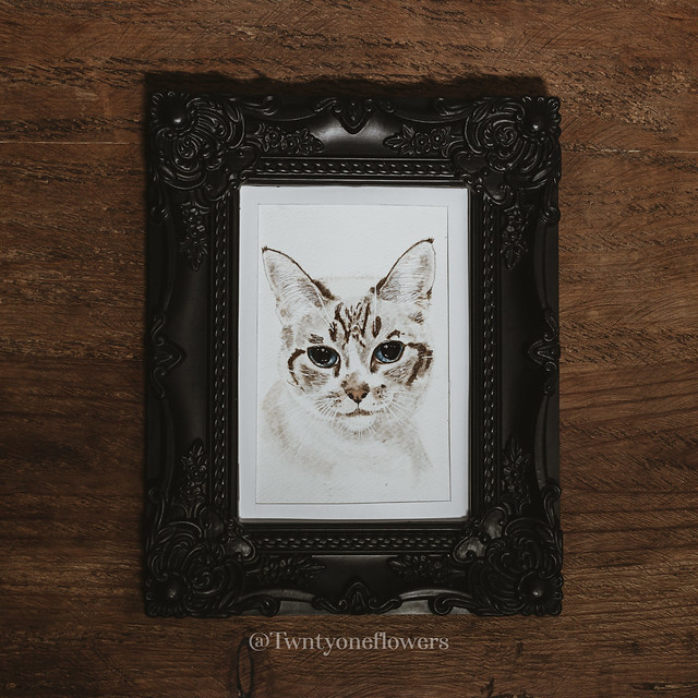 Pichis -  Cat Watercolor