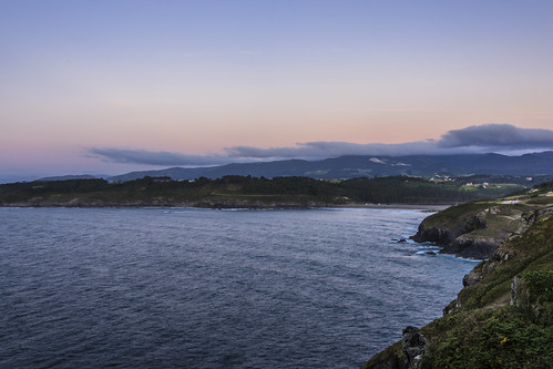 Vista de la Playa de Navia desde el faro by jgarciaheras, navia asturias spain sunset landscape views summer colors nikon d750 nikkor seascape sea cantabric