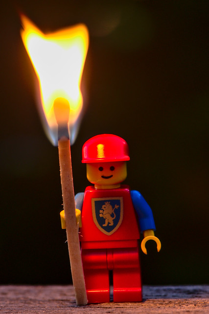 Lego Man Match Torch