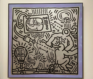 Violence on TV by Keith Haring