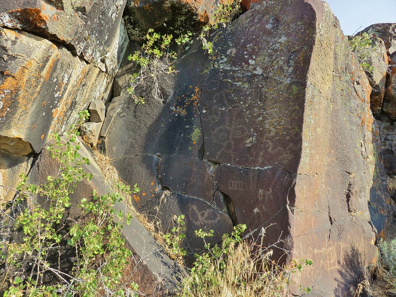 Petroglyphs around Petroglyph Lake