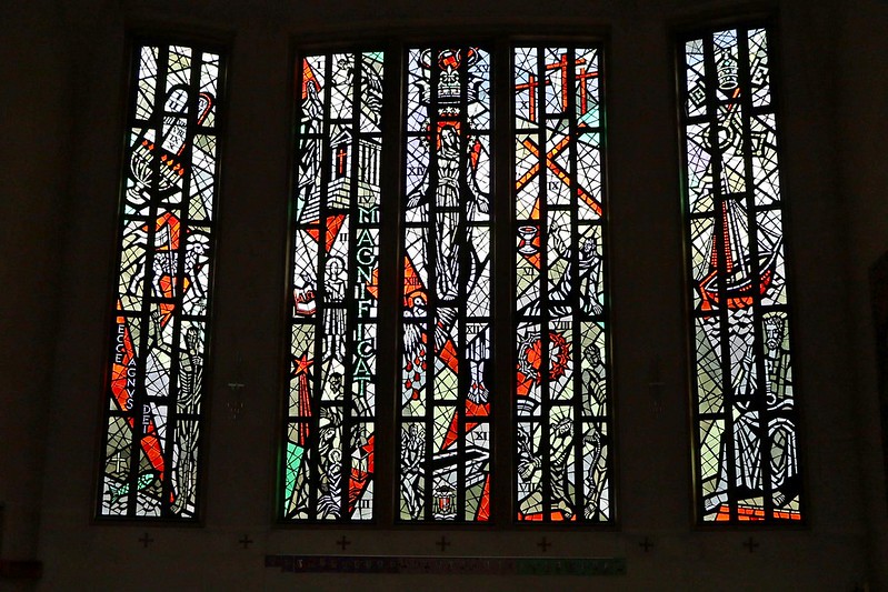 Visp, gebrandschilderd raam St. Martinkirche