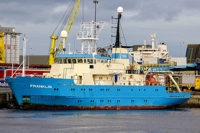 Franklin | MMT SHIPMAN - GOTHENBURG, SWEDEN | IMO 8301797 | MMSI 231781000 | Dredger | Tonnage 1178 | Built 1985 | Dublin Port 12/10/2018