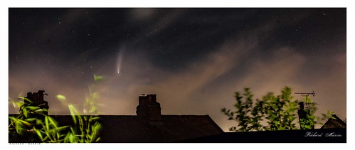 comet neowise london light pollution kent cloud sky richard murrin art