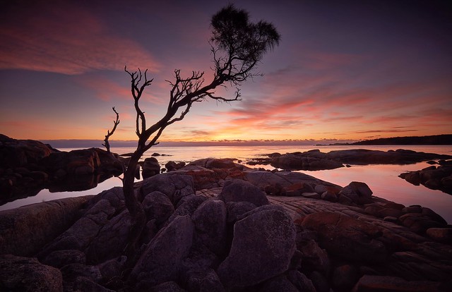 Sunrise at Binalong Bay - Tasmania
