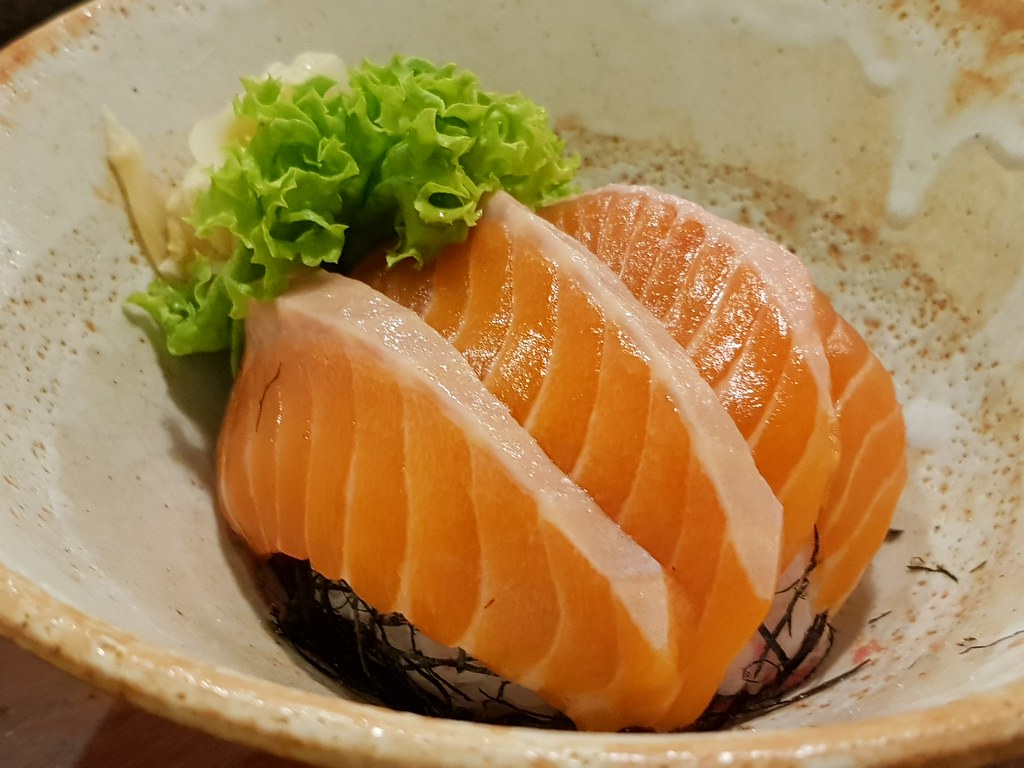 新サーモンセット Shin salmon teishoku rm$28 @ 新壽司 Shin Zushi Bar USJ10