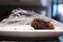 The last brownie from my daughter's batch, Fuji Classic Chrome.