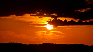 sunset. branson missouri. july 2020