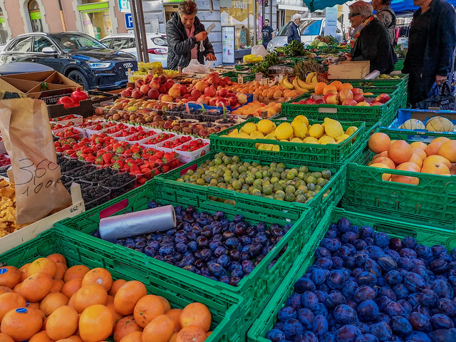 Fruits in open market.