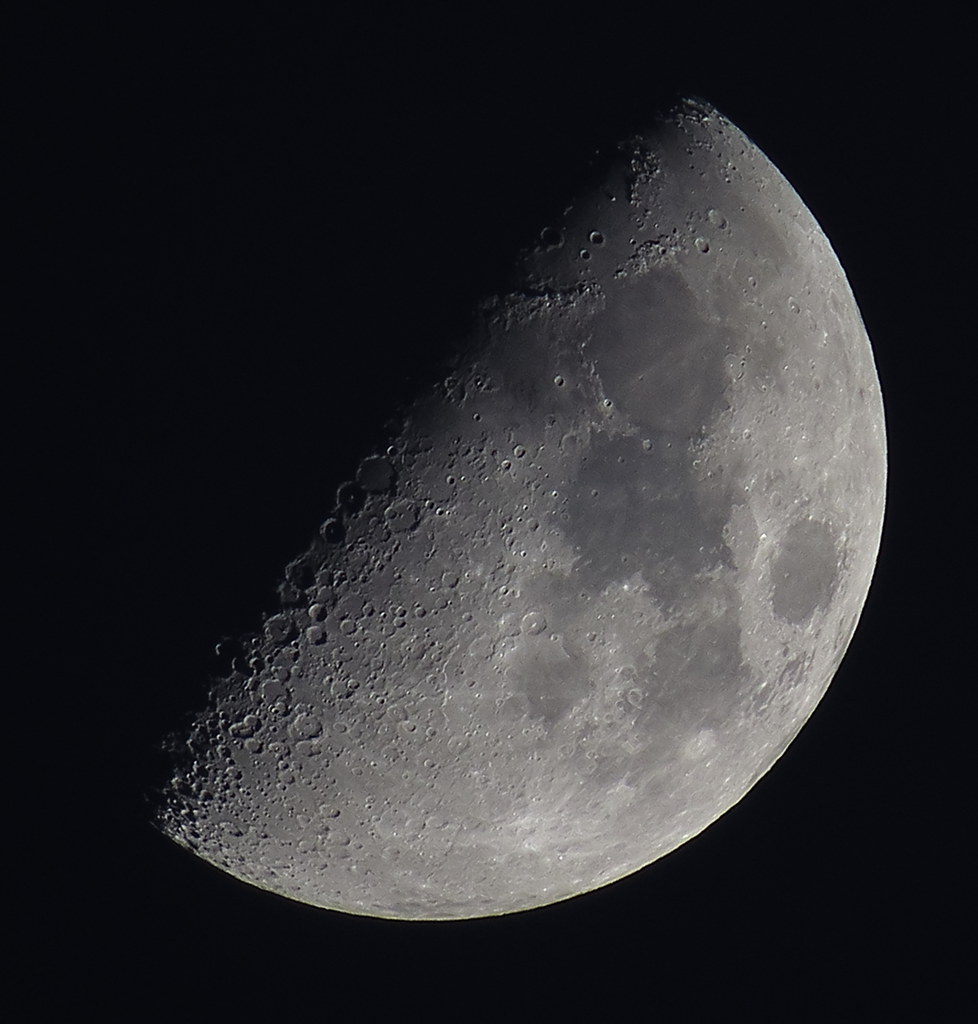 Waxing Crescent Moon 50% Illuminated July 27, 2020 IMG_6781
