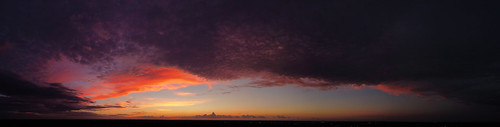 sunset clouds drone photography landscape sky