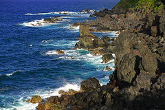 Picturesque rocky shore, Black Rocks, St Kitts
