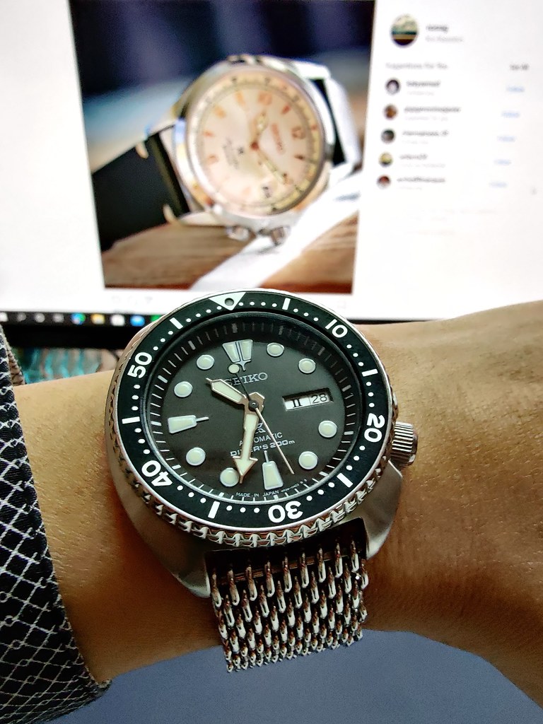 Turtle on a Shark Mesh | Seiko SRP777J1 | Ron | Flickr
