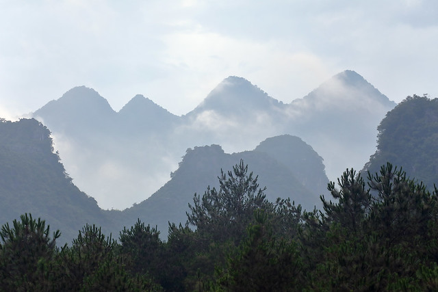 Morning mist, Guilin, Guangxi A.R., China