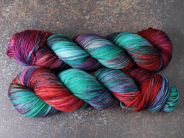 Favourite Sock – pure Merino 4 ply/fingering weight wool superwash hand dyed yarn 100g – ‘High Summer’