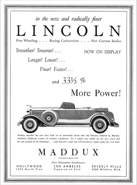 1931 Lincoln Convertible Phaeton