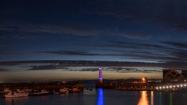 Explored: Comet NEOWISE taken from Newhaven Harbour