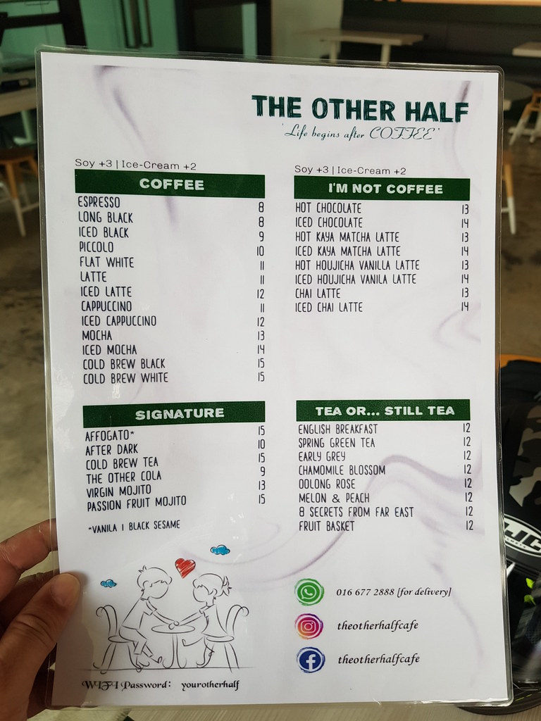 @ The Other Half Cafe in Geeen Terrace, KL TTDI