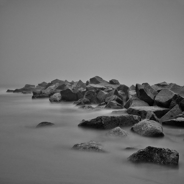 breakwater. venice beach, ca. 2012.