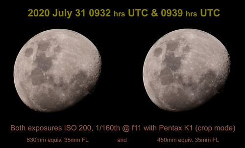 pentax k1 hdpentaxda55300mmf4563plm hdpentaxda14xrearconverter moon comparison astrophotography adamstown australia