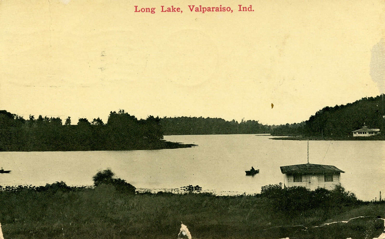 Long Lake, circa 1915 - Valparaiso, Indiana