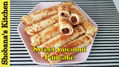 Srilankan Sweet Coconut Pancake / சுருள் ஆப்பம் / Coconut Stuffed Sweet Pancake / Shobanas Kitchen