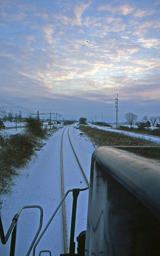 aboardatrain railroadtracks winter winterphotography winterrailroadphotography winterontherailroad winterandrailroads cloudsandsky clouds sunrise sunrisephotography bellevueohio wlehartlandsubdivision