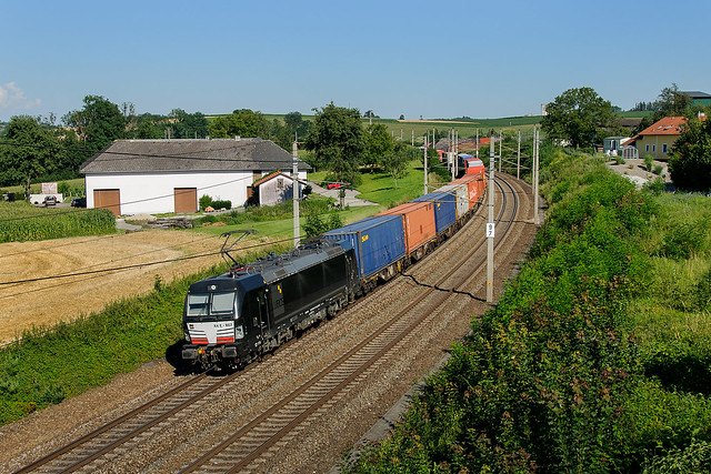 VECTRON 193 867-9 (X4E - 867), Passauer Bahn, Linz - Passau, Haiding - Haag (A), 01.08.2020