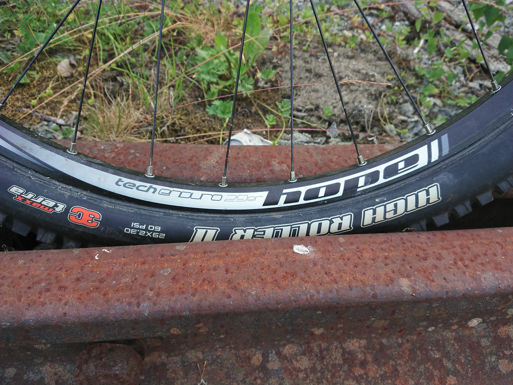 Front wheel in Rail way track.