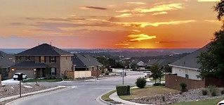 Suburban Skyline - sunset in the Hill Country, Leander, TX