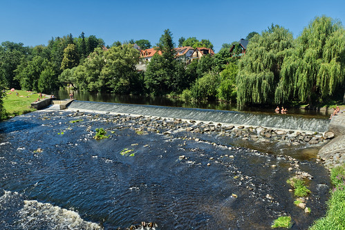 Amazing place for swimming on the river Malše by Zdenek "DrakMrak" Charvat, czechia trip landscape river