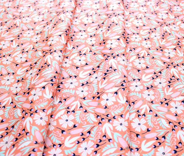 Felicity Fabrics Alpine Meadow in Coralbell 610036