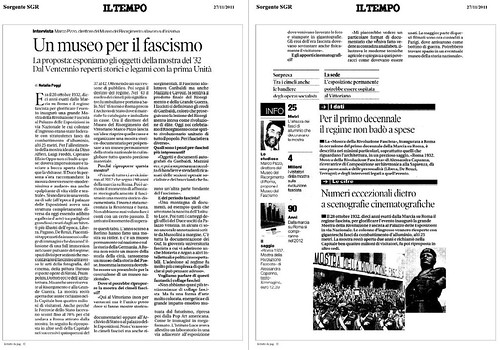 ROMA ARCHEOLOGICA & RESTAURO ARCHITETTURA 2020. Un Museo sul fascismo a Roma, in Aula la mozione della consigliera 5 Stelle. Agenzia Nova & La Rep. (03/08/2020), Storia in Rete (01/2012), ILT(27/11/2011), CDS(29/07/1999) & NYT (22/04/1924).
