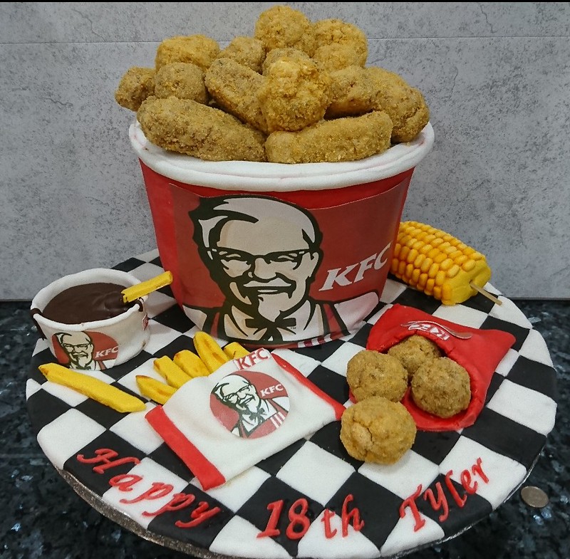 KFC Theme Cake by Machell Chafer