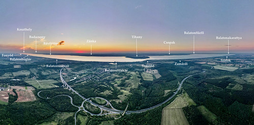 balaton plattensee kőröshegy landscape tájkép panoráma panorama naplemente sundown sunset drón drone dji mavicair2