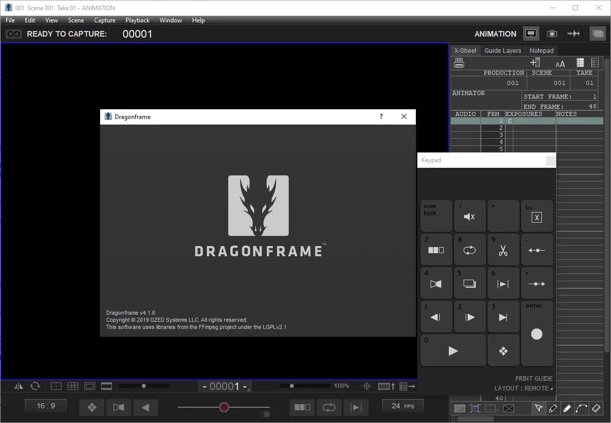 Working with Dragonframe 4.1.8 x64 full license