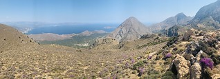 Thripti Mountains and Mirabello Bay spot for road trip in Crete
