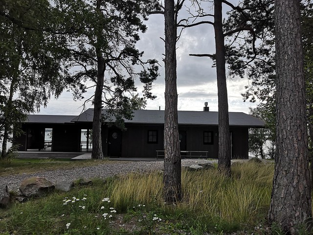 Sauna building close to the Örö's marina