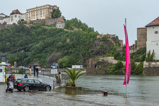 Veste Oberhaus, Hochwasser der Donau