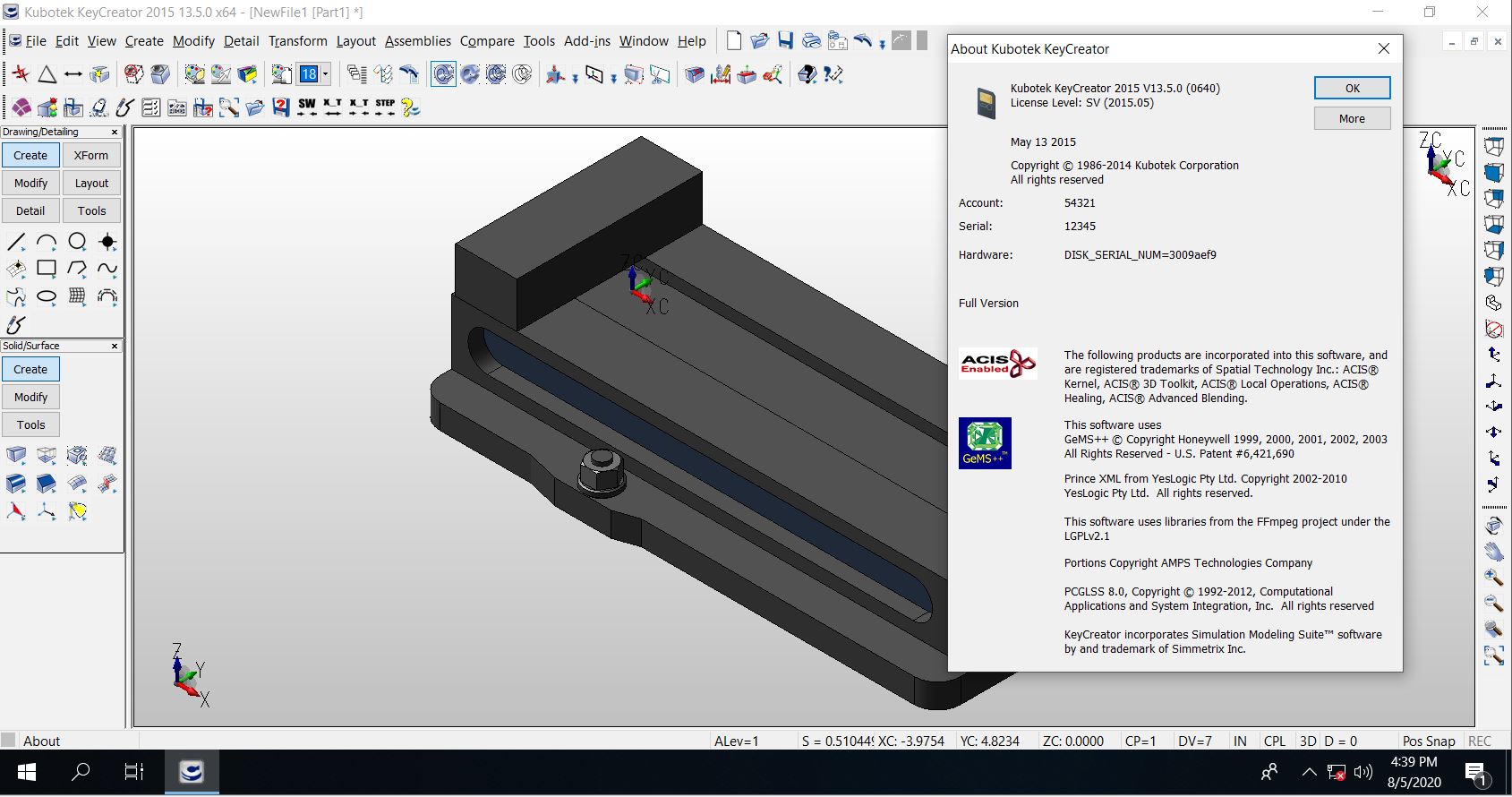 Working with Kubotek KeyCreator Direct CAD 13.5.0 full