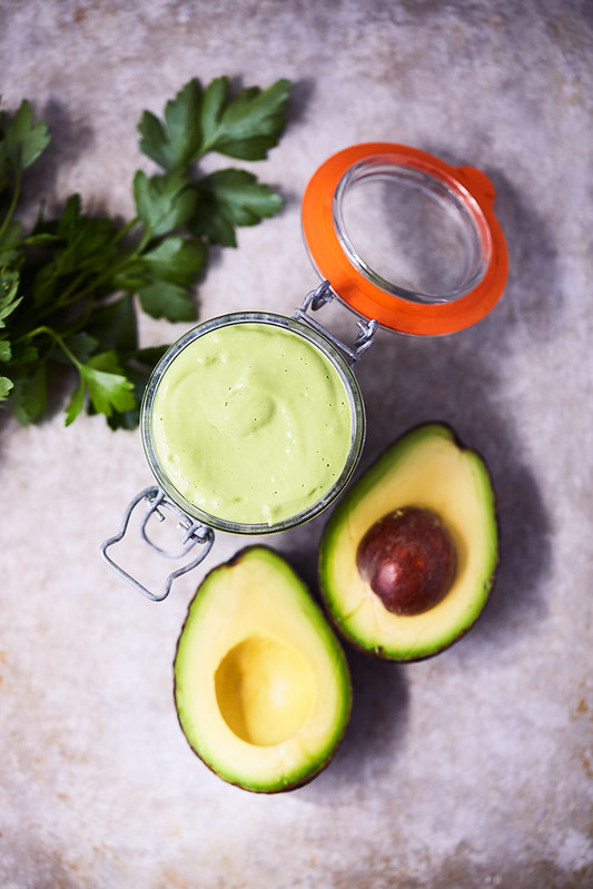 California Cobb Mason Jars Salad with Green Goddess Dressing {gluten-free, keto}