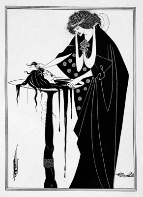 BEARDSLEY, Aubrey. A portfolio of Aubrey Beardsley's drawings illustrating Salomé by Oscar Wilde-12, 1907.